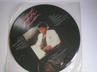 MICHAEL JACKSON Thriller picture disc UK LP 1983 ex, 3