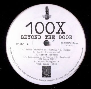100x - Beyond The Door 12 " Mega Rare Philly Random Rap X - Calibre 