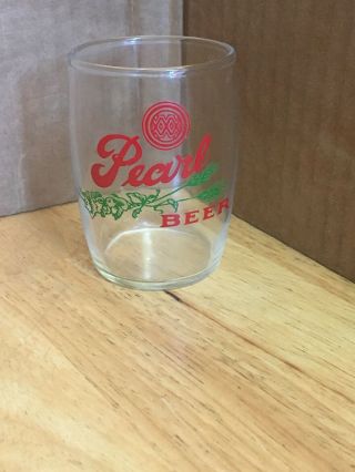 Vintage Pearl Beer Barrel Glass San Antonio,  Texas TX 3