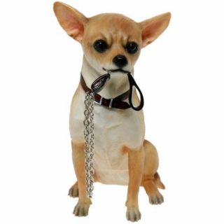 Lifelike Tan Chihuahua Ornament - Quality Dog Figurine,  Gift Boxed