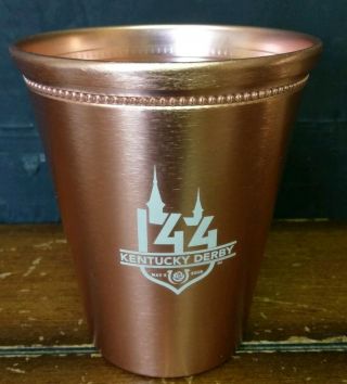 2018 Kentucky Derby 144 Copper Julep Cup Woodford Reserve Bourbon -