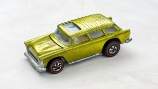 Vtg 1969 Hot Wheels Red Line Classic Nomad Metallic Lime Hood Opens
