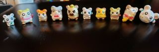 Mini Hamtaro Hamster And Friends Figures Set Of 10