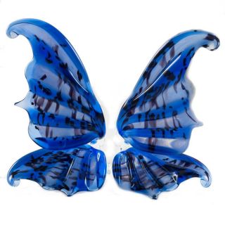 Glass Butterfly Figurine Hand Blown Murano Style From Russia 127