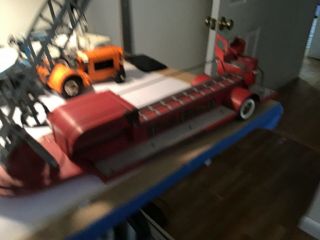 Vintage Tonka Hook And Ladder Fire Engine Trailer - No Tracter Cab