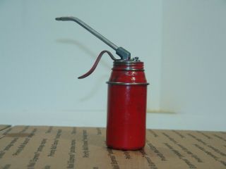 Small Vintage Front Pump Oil Can With Rigid Spout Great