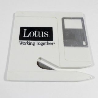 Lotus 1 - 2 - 3 Floppy Disc Shaped Ibm Vintage Computer Advertising Letter Opener