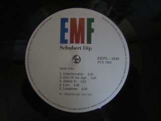 EMF - Schubert Dip 1991 Korea Orig Vinyl LP INSERT 5