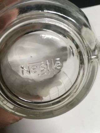 Old Vintage NESTLE NESCAFE Etched Clear Glass World Globe Map Mugs Cups Set of 6 6