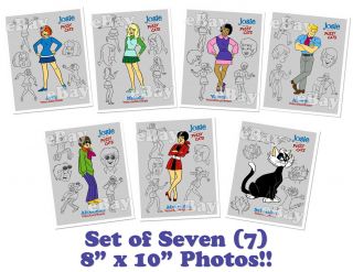 Rare Set Of 7 Josie And The Pussycats Cartoon Tv Photos Hanna Barbera Studios