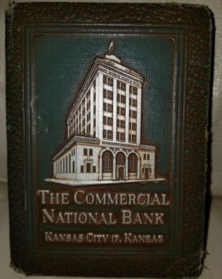 Vintage 1923 Bank The Commercial National Bank Kansas City 17,  Kansas Rare Bank