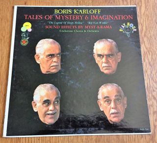Boris Karloff Horror Lp “tales Of Mystery & Imagination” Rare ‘59 Orig