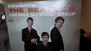 Introducing The Beatles 1964 Vee Jay Vjlp 1062 Mono Oval Rainbow Logo Label Lp