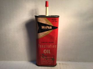 Vintage Mopar Oil Can Handy Oiler 3 Oz Rare Tin Old Shell Texaco Chrysler Dodge