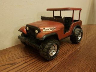 Vintage Tonka Jeep Renegade Pressed Steel Burnt Orange With Custom Top Xr 101