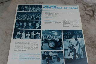 Rare 1964 Wide World of Ford Tractor LP Dealer Meeting Radio City Music Hall 2