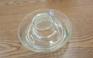 Vintage Clear Glass Chicken Water Base