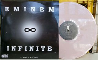 Eminem - Infinite Fbt Lp Vg,  Rap Le Marbled Vinyl Promo French Import Rare