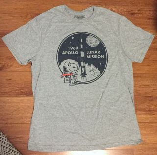 Sdcc 2019 Peanuts Exclusive Snoopy Apollo Astronaut Unisex T Shirt Large Tee L