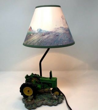 John Deere 1999 Tractor Table Lamp With Shade