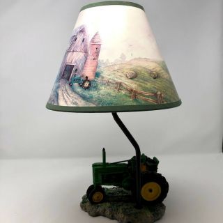 John Deere 1999 Tractor Table Lamp with Shade 3