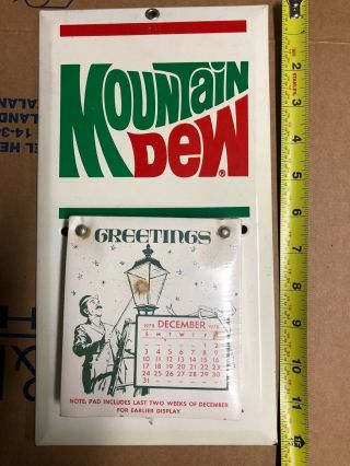 Mountain Dew Calendar Rare Htf 1978 - 79 Vintage Low Starting Price Nos