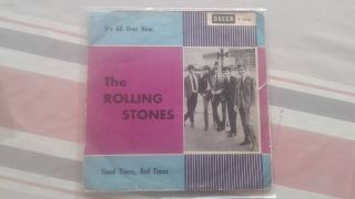 Rolling Stones,  Single,  Sweden,  1964,  Its All Over Now,  Blue Version