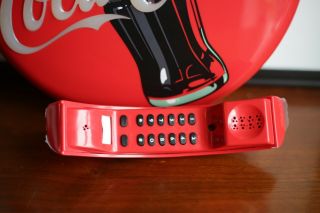 1998 Coca - Cola Blinking Disc Telephone,  Neon,  Coke,  Phone,  Includes Box 7