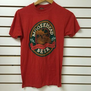 Vintage Moosehead Beer Canadian Lager T Shirt Size Large