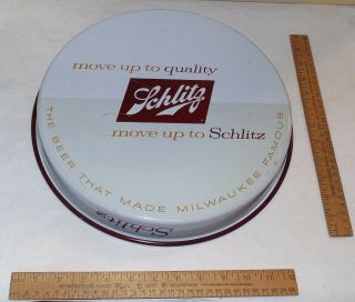 1958 Schlitz BEER TRAY - move up to quality - THE BEER THAT MADE MILWAUKEE FAMOU 3
