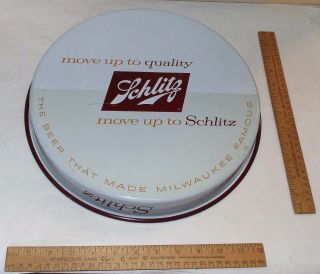 1958 Schlitz BEER TRAY - move up to quality - THE BEER THAT MADE MILWAUKEE FAMOU 4