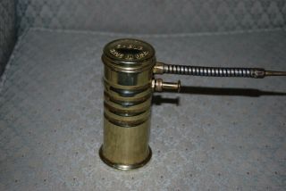 Vintage Eagle No.  66 Brass Oil Can,  Flexible Spout,  Fine.