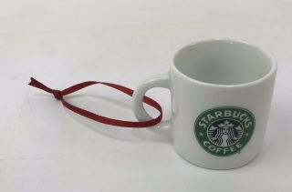 Starbucks 1999 Siren Christmas Holiday Ornament Mini Coffee Cup Mug