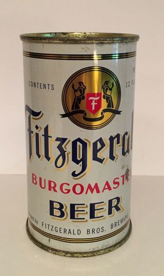 Fitzgerald Burgomaster Beer Flat Top Can (fitzgerald Brewing Co.  - Troy,  Ny)