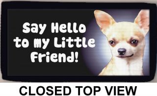 Chihuahua Say Hello To My Little Friend Checkbook Cover Credit Card Holder