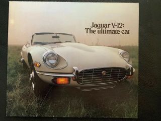 1971 Jaguar Xke V12 Sales Brochure Mw4103 - 83be27
