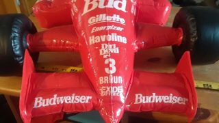 BUDWEISER INFLATABLE FORMULA ONE RACE CAR - blow up beer advertisement promo F1 5