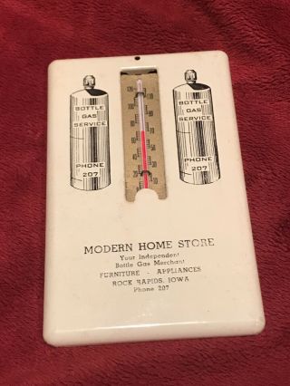 Vintage Advertising Thermometer,  Modern Home Store In Rock Rapids,  Ia.  Ph.  207.