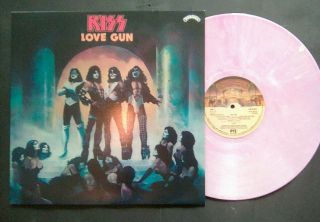 Kiss Love Gun Lp Vinyl Rock Metal Rare Love Crazy Monster Dressed Crazy