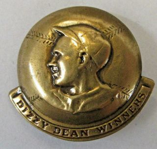 1935 Dizzy Dean Winners Club Post Cereal Premium Pinback Badge Higher Grade F1