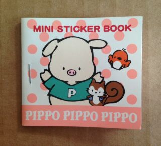 Vintage 1989 1995 Sanrio Pippo Pig Mini Sticker Book Retired Japan