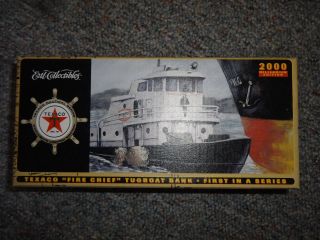 Ertl Texaco Fire Chief Tugboat Bank First In The Series 2000 19800