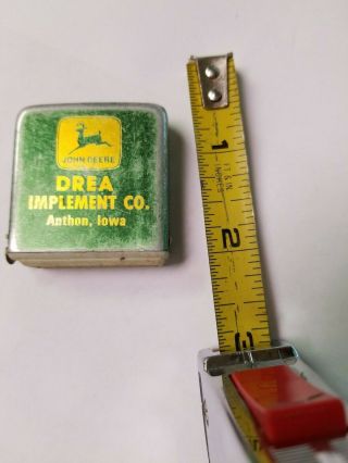 Vintage John Deere Pocket/Sewing Measuring Tape DREA Implement Anthon Iowa 3