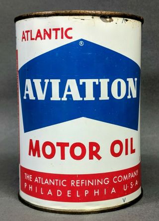Atlantic - Aviation Motor Oil - 1 Quart Oil Can