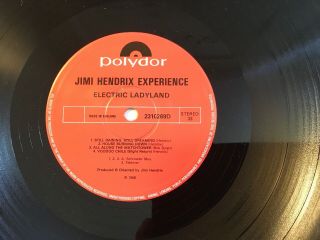 THE JIMI HENDRIX EXPERIENCE Electric Ladyland Double Vinyl LP Re - issue Rare 8