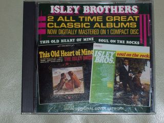 Isley Brothers 2 On 1 Cd - This Old Heart Of Mine,  Soul On The Rocks - Rare Oop