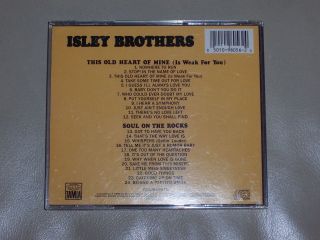 Isley Brothers 2 on 1 CD - This Old Heart Of Mine,  Soul On The Rocks - RARE OOP 2