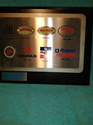 vintage chrysler mopar dealership master parts award wall clock gas oil sign 4
