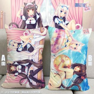 Anime Nekopara Chocolat Vanilla Dakimakura Cushion Pillow Case Bedding Ck - J78