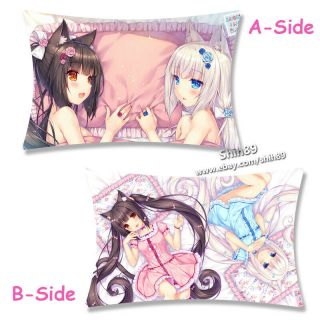 Game Nekopara Chocola&vanilla Cute Dakimakura Cushion Pillow Case Cover K8 - 4